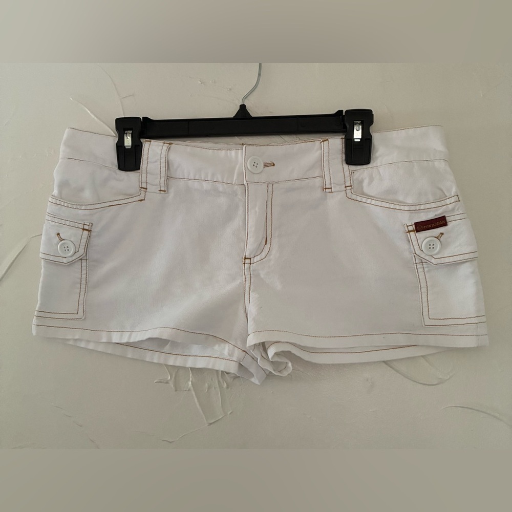 Roxy Y2K Corduroy Cargo Low Rise Shorts SZ 9